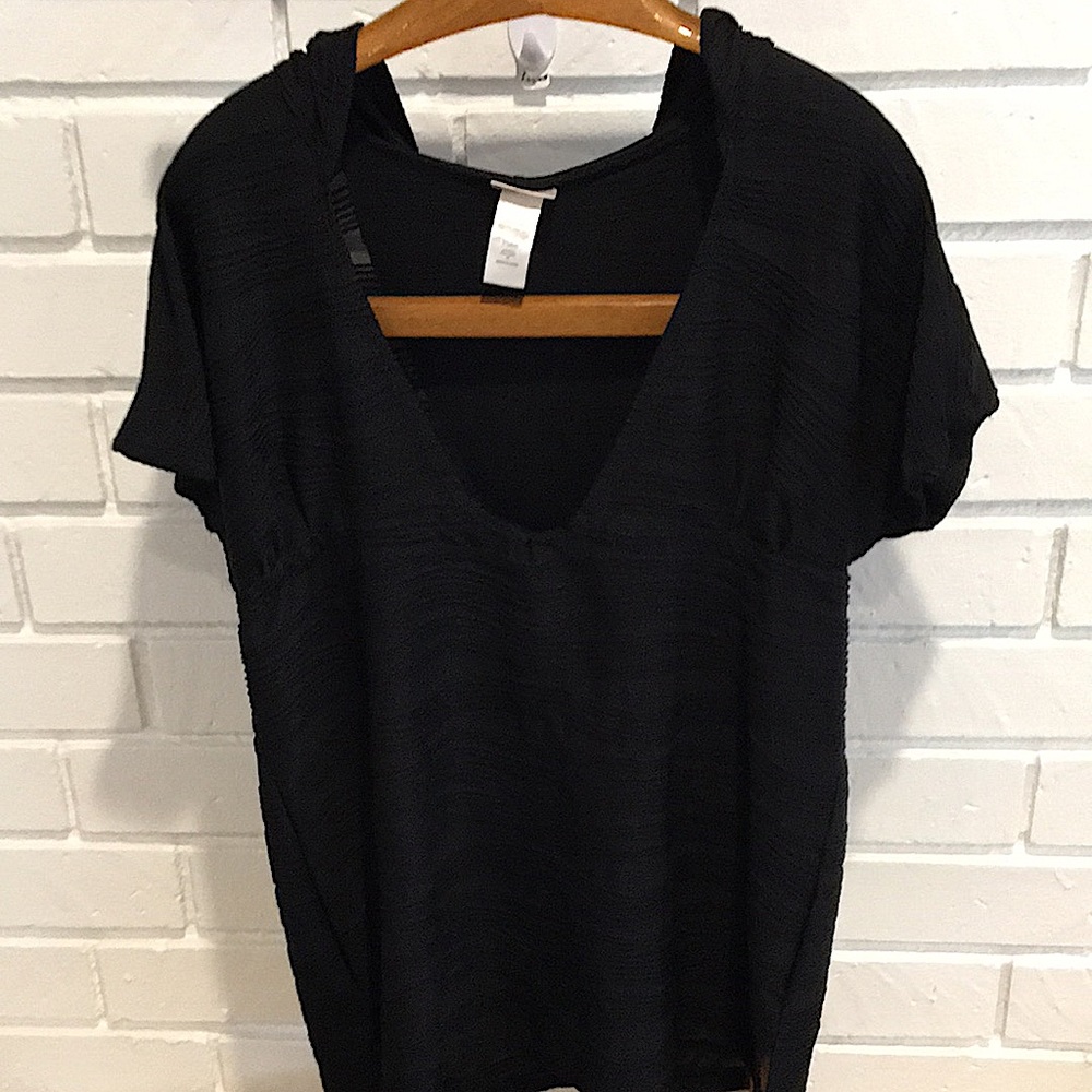Wearsabouts Bathing Suit Coverup Black Size M